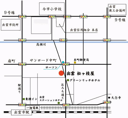 松ケ枝屋　地図